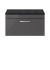 800mm Wall Hung Cabinet With Sparkling Black Worktop - Nuie ATH080LSB Gloss Grey, Grey colour ,image 1