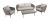 Danielle 5 Seat Sofa Set, Grey colour ,image 1