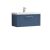 800mm Wall Hung Single Drawer Vanity & Basin 3 - Nuie DPF396D Blue, Blue colour ,image 1
