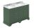 1200mm Cabinet & Double Marble Top (3TH) - Hudson Reed LOF867 Hunter Green, Green colour ,image 1