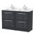 1200mm Floor Standing 4-Drawer Vanity with Marble Worktop Basin - Hudson Reed LIL2233WS2 Grey, Grey colour ,image 1