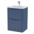 600mm Floor Standing 2 Drawer Vanity & Ceramic Basin - Nuie LUN301A Blue, Blue colour ,image 1