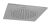 Ceiling Tile Fixed Head - Hudson Reed HEAD82 Chrome, Chrome colour ,image 1