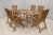 100% Fsc Ellipse Table With 6 X 100% Fsc Manhattan Recliner Armchairs ,image 1