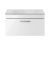 800mm Wall Hung Vanity With Grey Worktop - Nuie ATH062LBG Gloss White, White colour ,image 1