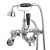 Black Topaz With Crosshead Wall Mounted Bath Shower Mixer BC404DXWM, Black/Chrome colour ,image 2