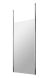 1000mm Wetroom Screen With Ceiling Post - Hudson Reed GPCP10 Chrome, Glass colour ,image 1