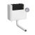 Universal Access Cistern & Chrome Traditional Flush Plate - Hudson Reed XTY8T01B Chrome, Chrome colour ,image 1