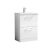 600mm Floor Standing 2 Drawer Vanity & Basin 3 - Nuie ARN133D White, White colour ,image 1