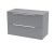 800mm Wall Hung 2 Drawer Vanity & Worktop - Hudson Reed DFF295W Grey, Grey colour ,image 1