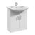 650mm Floor Standing Cabinet & Square Basin - Nuie VTM650 Gloss White, White colour ,image 1