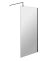 1000mm Wetroom Screen With Support Bar - Nuie WRSCBP10 Matt Black, Black colour ,image 1