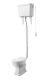 High Level Pan, Cistern & Flush Pipe Kit - Nuie CCT002 White, White colour ,image 1