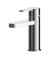 Mini Basin Mixer With Push Button Waste - Nuie ARV315 Chrome, Chrome colour ,image 1