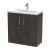 800mm Floor Standing 2 Door Vanity & Basin 1 - Hudson Reed JNU2605A Brown, Brown colour ,image 1