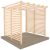 Ivy Pergola Kit 8 x 8 with  Sides