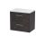 600mm Wall Hung 2 Drawer Vanity & Worktop - Hudson Reed JNU2624LSW Brown, Brown colour ,image 1