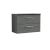800mm Wall Hung 2 Drawer Vanity & Laminate Top - Nuie ARN526LSB Grey, Grey colour ,image 1