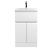 500mm Floor Standing 2-Door/Drawer Vanity Unit & Basin 1 - Hudson Reed URB101A Satin White, White colour ,image 1