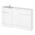 1500mm Left Hand Combination - Hudson Reed CBI113 Gloss White, White colour ,image 1