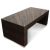 RA Denby 440 x 1160 Rattan Coffee Glass Top Table - Neutral Brown