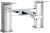 Bath Filler - Nuie HDY303 Chrome, Chrome colour ,image 1
