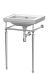 500mm 0TH Basin With Traditional Stand - Nuie CLB512 White, White colour ,image 1