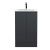 500mm Floor Standing 2 Door Vanity & Basin 2 - Hudson Reed URB1407B Black, Black colour ,image 1