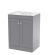 600mm Floor Standing 2-Door Vanity with Marble Top - Nuie CLC225CMT Grey, Grey colour ,image 1