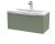 800mm Wall Hung Single Drawer Vanity & Basin 1 - Hudson Reed DFF896A Green, Green colour ,image 1