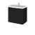 600mm Vanity Unit & Ceramic Basin - Hudson Reed CBI636A Charcoal Black, Hacienda Black colour ,image 1