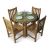 TK Round Wooden Bistro Set - Neutral