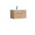 600mm Wall Hung 1-Drawer Vanity & Basin 2 - Nuie ARN3022B Oak, Oak colour ,image 1