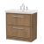 800mm Floor Standing 2-Drawer Vanity with Basin - 3 Tap Hole - Hudson Reed LIL2735B Oak, Oak colour ,image 1