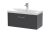 800mm Wall Hung Single Drawer Vanity & Basin 3 - Hudson Reed JNU2225D Grey, Grey colour ,image 1