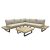 Bali Wooden Platform Corner Sofa Set ,image 1