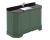 1200mm 4-Door Angled Unit & Marble Top 1TH - Hudson Reed LOF862 Hunter Green, Green colour ,image 1