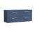 1200mm Wall Hung 4 Drawer Vanity & Worktop - Nuie DPF393W2 Blue, Blue colour ,image 1