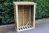 Heavy Duty Logstore 6X4 (Height Ft X Width Ft) By Churnet Valley, Wood colour ,image 1