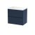600mm Wall Hung 2-Drawer Unit & Laminate Worktop - Nuie HAV2904LSW Blue, Blue colour ,image 1