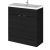 800mm Vanity Unit & Ceramic Basin - Hudson Reed CBI628A Charcoal Black, Hacienda Black colour ,image 1
