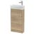 440mm Floor Standing 1 Door Unit & 1TH Basin LH - Hudson Reed JNU1821L Oak, Oak colour ,image 1