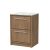 600mm Floor Standing 2-Drawer Vanity with Marble Worktop - Hudson Reed LIL2733CMT Oak, Oak colour ,image 1