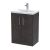 600mm Floor Standing 2 Door Vanity & Basin 1 - Hudson Reed JNU2603A Brown, Brown colour ,image 1