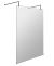 1400mm Wetroom Screen with Arms and Feet - Hudson Reed BGPAF14 Matt Black, Black colour ,image 1