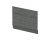 Straight End Panel & Plinth (800) - Hudson Reed MPD513N Grey, Grey colour ,image 1