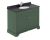 1000mm Cabinet & Marble Top (1TH) - Hudson Reed LOF876 Hunter Green, Green colour ,image 1
