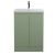 600mm Floor Standing 2 Door Unit & Basin 3 - Hudson Reed URB808D Green, Green colour ,image 1