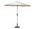 Ivory 2.7M Crank And Tilt Led Strip Parasol (38Mm Pole, 8 Ribs), Neutrals colour ,image 1