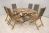 100% Fsc Turnbury Table With 6 X Henley Grey Textylene High Back Recliner Armchairs ,image 1